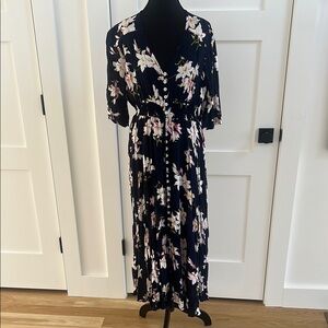 Floral Button-Down Maxi Dress